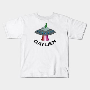 Lesbian Gaylien Pride Alien Kids T-Shirt